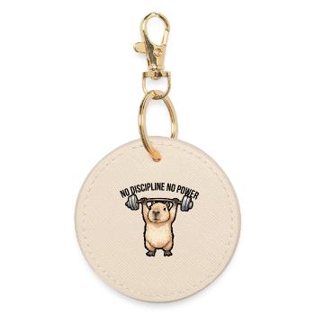Gymnase de Capybara Design drôle d’animaux - Porte-clés rond - huître - Devant