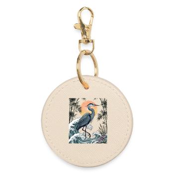 Art faunique de la grande vague des grandes vagues - Porte-clés rond - huître - Devant