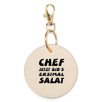 chef - Round Keyring - oyster - Front