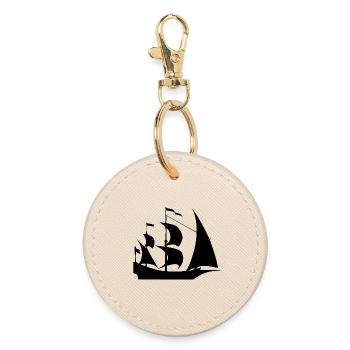 Segeln - Runder Schlüsselanhänger - Auster - Vorne