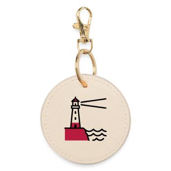 Marine maritime de la Côte du Phare - Porte-clés rond - huître - Devant