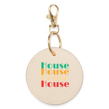 Musique house - Porte-clés rond - huître - Devant