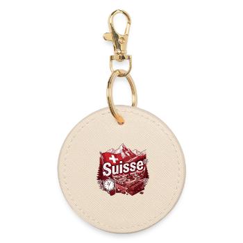 Schweiz, Schweiz Schweiz - Runder Schlüsselanhänger - Auster - Vorne