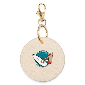 Teahupoo Tahiti French Polynesia End of the Road - Round Keyring - oyster - Front