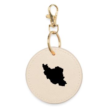 Carte de l’Iran - Porte-clés rond - huître - Devant