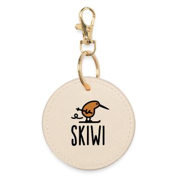 Skiwi marrant kiwi oiseau Nouvelle-Zélande dessin - Porte-clés rond - huître - Devant