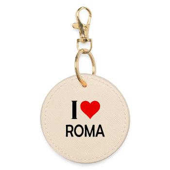 J'aime Roma - Porte-clés rond - huître - Devant