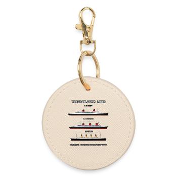 TRANSATLANTIC LINES Louis RUNEMBERG © Adagp - Round Keyring - oyster - Front