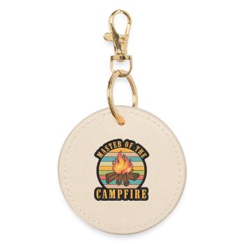 Maître du feu de camp - Porte-clés rond - huître - Devant