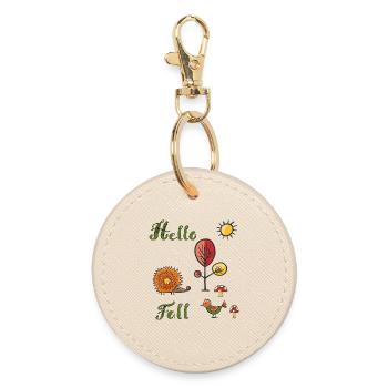 Bonjour Fall - Porte-clés rond - huître - Devant