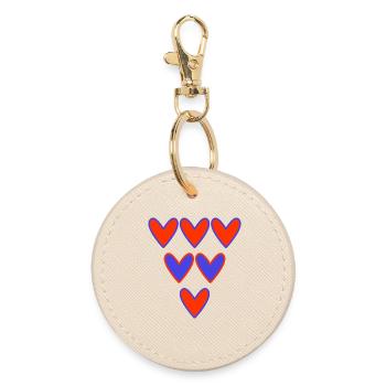 LIEBE. PAAR. ICH HABE GERADE GEHEIRATET. Junggesellinnenabschied. VALENTINSTAG. - Runder Schlüsselanhänger - Auster - Vorne