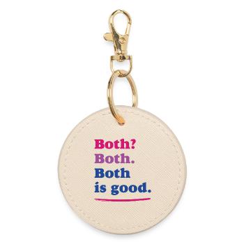 LGBTQ Pride Month - Bisexual Pride - Round Keyring - oyster - Front