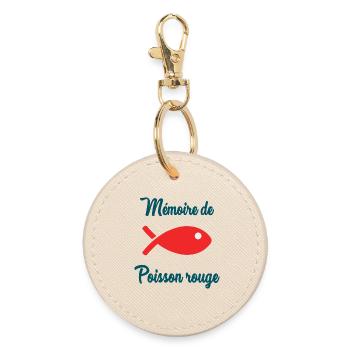 POISSON ROUGE. POISSON. MEMOIRE - Porte-clés rond - huître - Devant