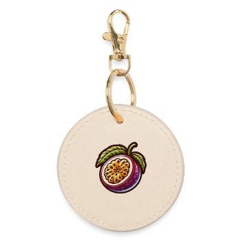 Exotic Fruit Passion - Round Keyring - oyster - Front