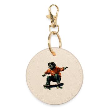 Skateboard pour chien - Porte-clés rond - huître - Devant