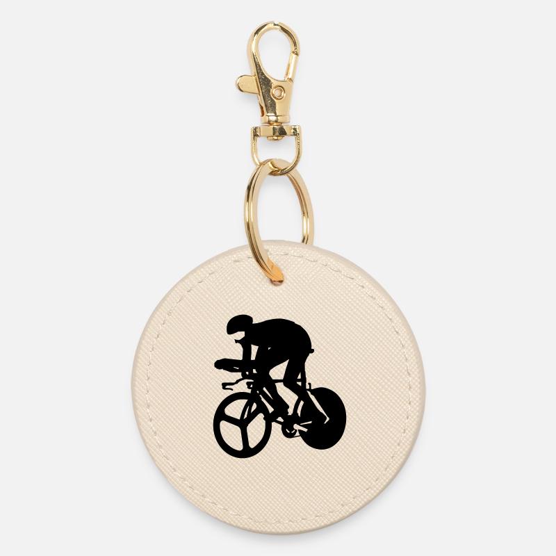 Racer - Round Keyring - oyster