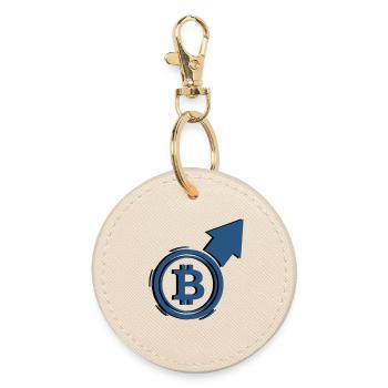 Bitcoin Bull Run Arrow To The Moon - Porte-clés rond - huître - Devant