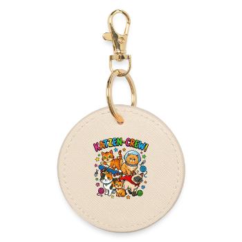 CatsCrew Skate Space - Round Keyring - oyster - Front