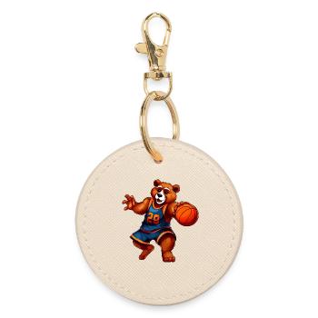 Basket-ball des Bears - Porte-clés rond - huître - Devant