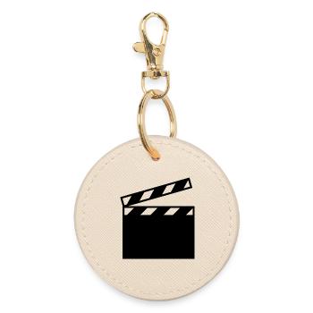 Movie - Round Keyring - oyster - Front