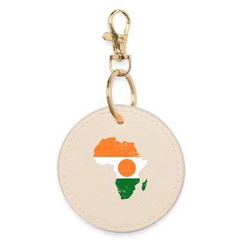 Niger_Flagge_Afrika_used - Porte-clés rond - huître - Devant