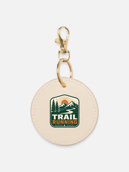 Trailrunning - Runder Schlüsselanhänger - Auster