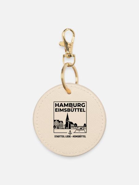 Hamburg Eimsbüttel - Runder Schlüsselanhänger - Auster