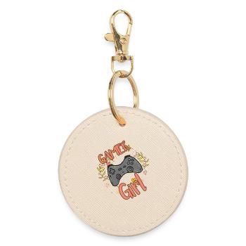 GAMER GIRL GAMING MOTIF FOR WOMEN GIRLS GAMER - Round Keyring - oyster - Front