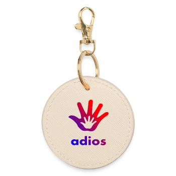 Main Adios - Porte-clés rond - huître - Devant
