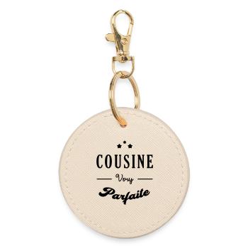 Oncle / Tante / Cousin / Cousine - Porte-clés rond - huître - Devant
