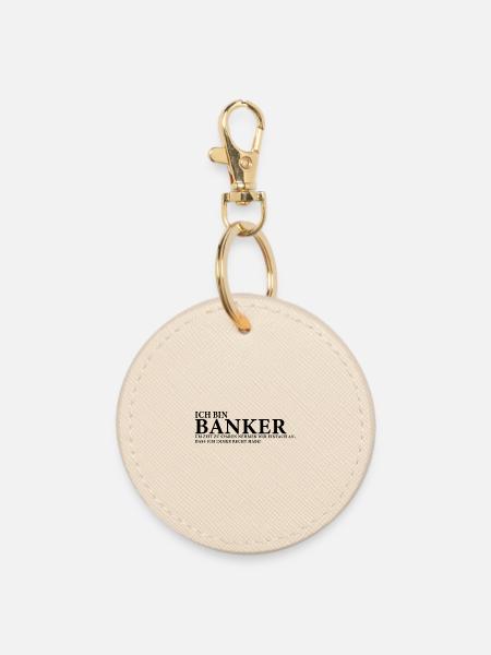 Ich bin Banker - Runder Schlüsselanhänger - Auster
