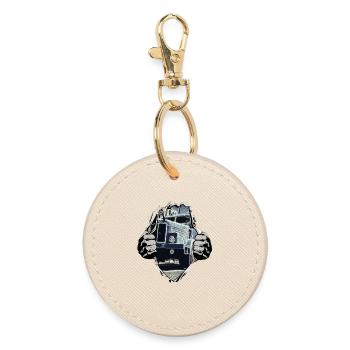 Ifa H6 DDR Kipper under the shirt - Round Keyring - oyster - Front