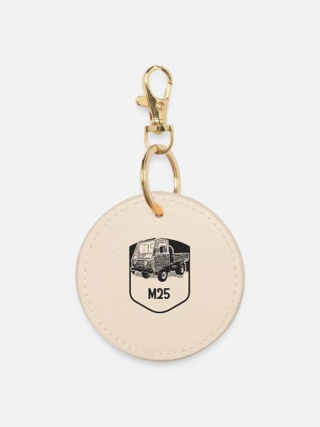 M25 Multicar DDR Klassiker - Runder Schlüsselanhänger - Auster