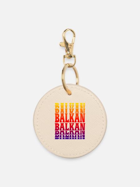 Balkan Design - Runder Schlüsselanhänger - Auster