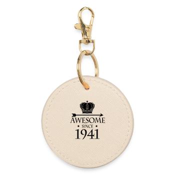 Born in 1941 - Fantastic since 1941 - Round Keyring - oyster - Front