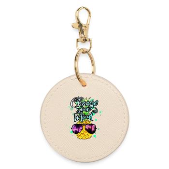 L’ananas change votre façon de penser - Porte-clés rond - huître - Devant