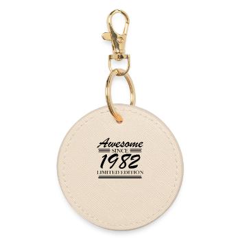 1982 - Né en 1982 - Porte-clés rond - huître - Devant