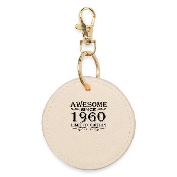 1960 - Jahrgang 1960 - Runder Schlüsselanhänger - Auster - Vorne