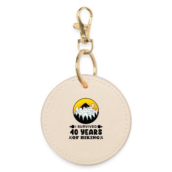 Randonnée 40ème anniversaire Randonneur 40 ans - Porte-clés rond - huître - Devant