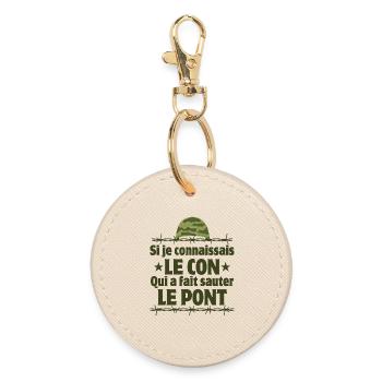 7ème compagnie, septième compagnie, Chaudard - Porte-clés rond - huître - Devant