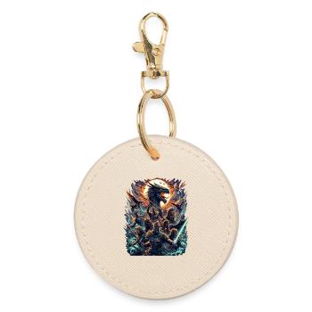 Dragon Warrior Epic Battle - Round Keyring - oyster - Front