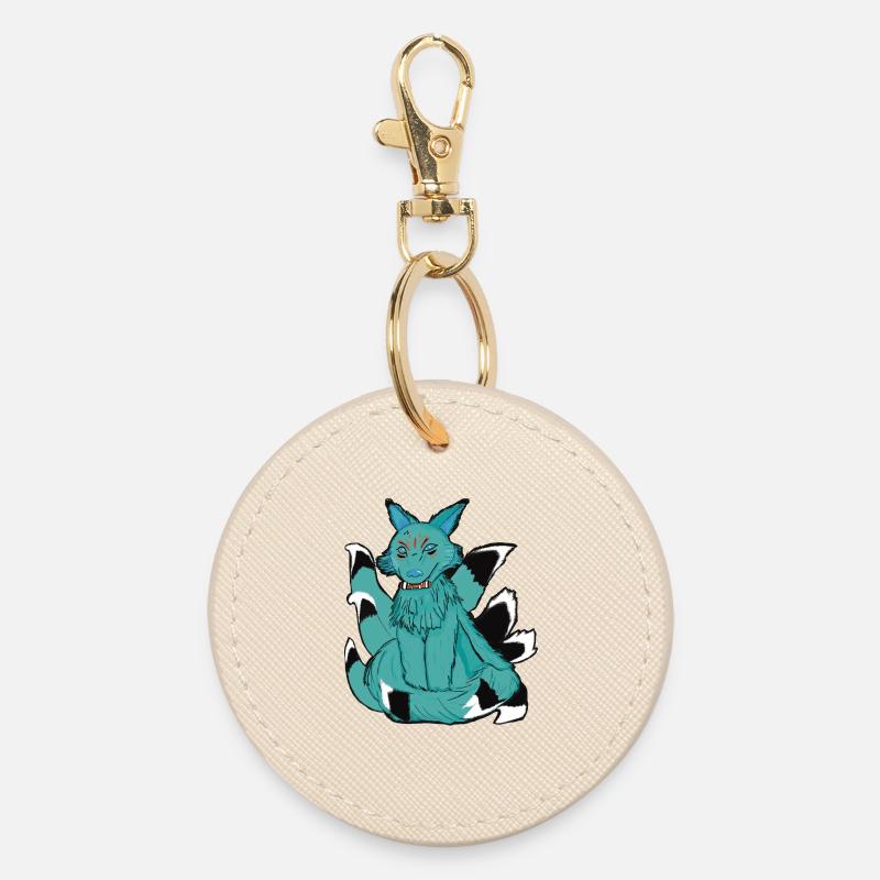 Kyūbi no kitsune _ Renard à neuf queues - Porte-clés rond - huître