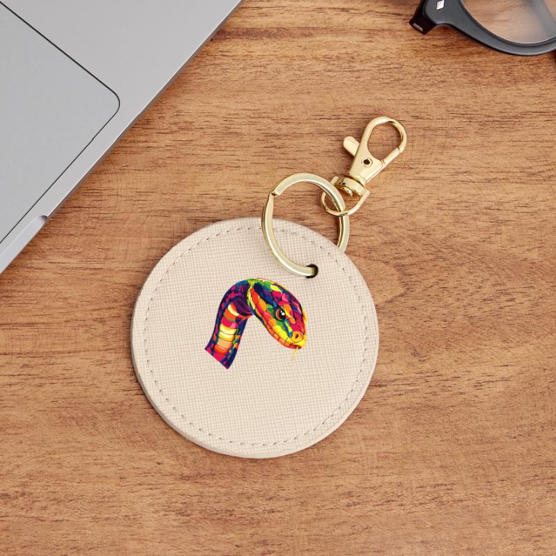 Serpent Python Cobra Mamba Serpent à sonnettes Serpent Porte-clés rond