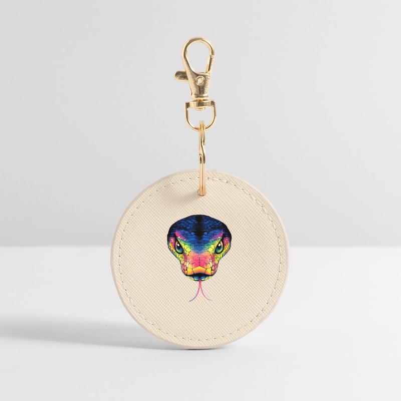 Serpent Python Cobra Mamba Serpent à sonnettes Serpent Porte-clés rond