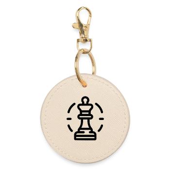 Pièce d’échecs : le chemin vers la couronne - Porte-clés rond - huître - Devant