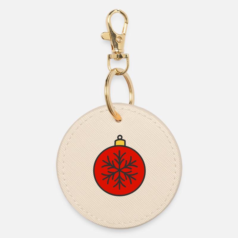 Bauble - Round Keyring - oyster