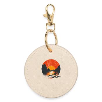 Rowing Graphics - Round Keyring - oyster - Front