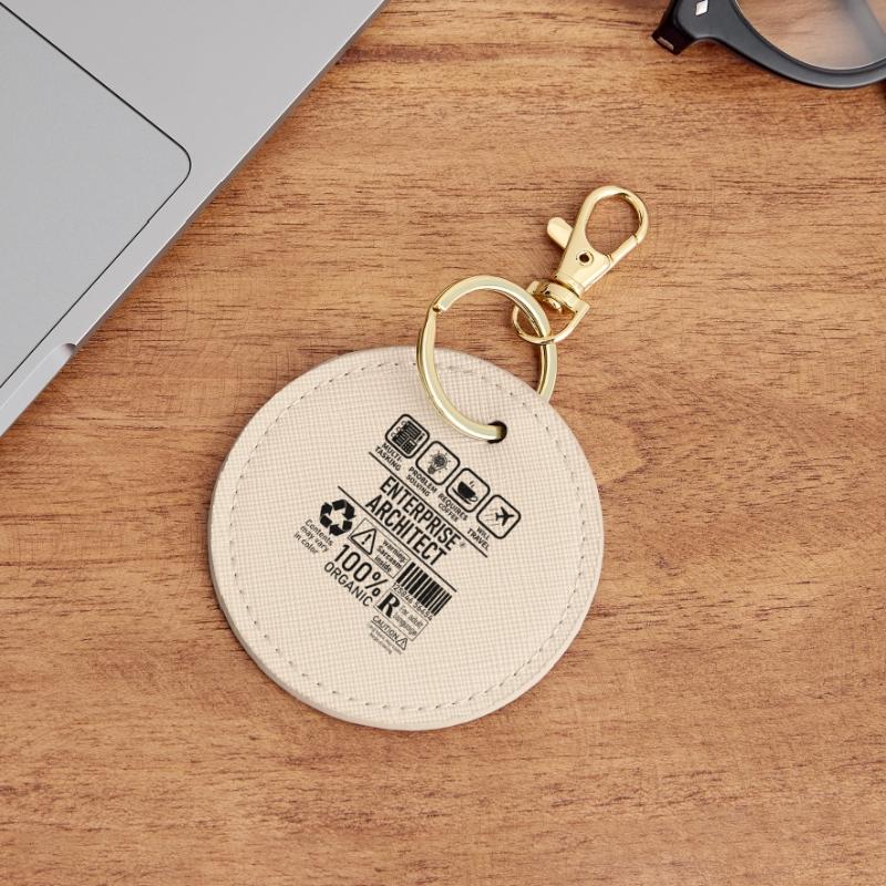 Enterprise Architect multi tasking problem solving Round Keyring