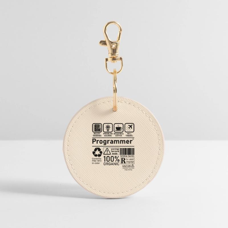 Programmer multi tasking problem solving requires Runder Schlüsselanhänger