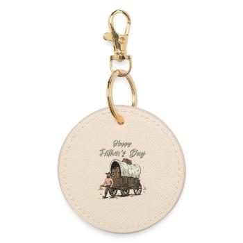Happy Father's Day - Round Keyring - oyster - Front